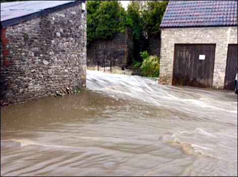 Flooding in Shepton Mallet