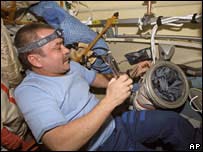 O cosmonauta russo Mikhail Tyurin 