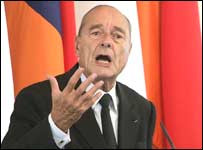 ژاک شیراک رئیس جمهور فرانسه