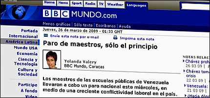 Nota de BBC Mundo