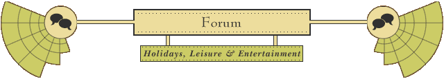 Forum - leisure - Click here to return to the Forum menu page.