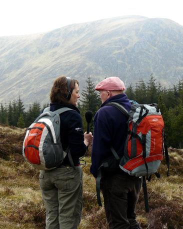 Out of Doors presenter Helen Needham and mountain guide Gordon Snedden