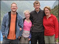 Keith with his family