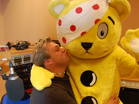 Pudsey Visits BBC Radio Cornwall