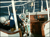 At the helm of the Nelson