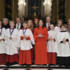 Radio 2 Young Chorister finalists, judges and presenter Aled Jones