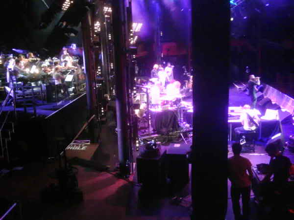 Dizzee on stage Soundchecking