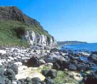 Photograph showing Irelands coastline