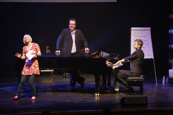 A little musical theatre from Kirsten, Rusell and Ben Foster.