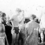 ‘Spider’ Bruce (centre hands on hip) gives his valuable advice to Captain Oakley!