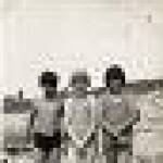 Douglas and Jean Vale with their cousin Peggy Vale(centre) at Canvey Island, Essex, in August 1939.