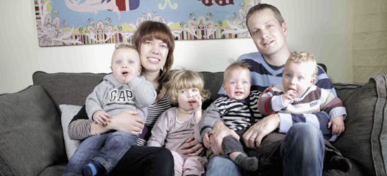 Meet The Multiples (Megan and Mark with their children)