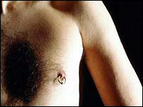 Piercing no mamilo