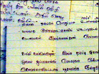 Detainees letters to BBC