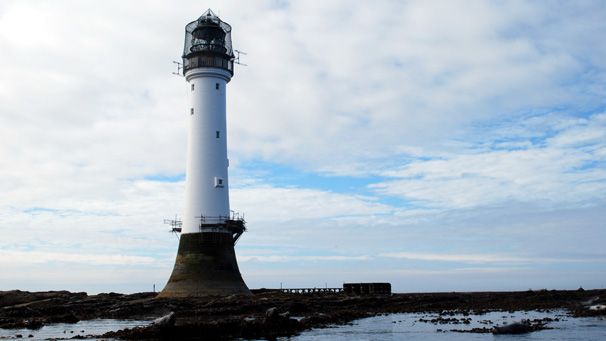 John Shearer from Carnoustie took this shot of Bell Rock lighthouse and basking seals at low water.