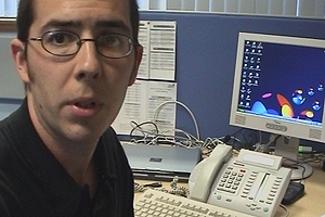 Tim gives us a quick tour of the Buddhist community's house and gardens