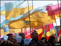 Demonstraţii la Kiev