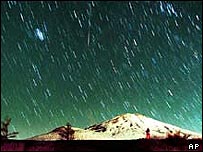 شہاب ثاقب یا ٹوٹتے تارے آسمان پر 