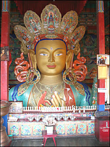 A massive Buddha statue