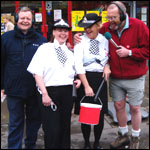 Ian and fancy dress police women