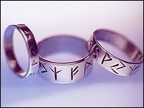 Hand made silver rune rings.