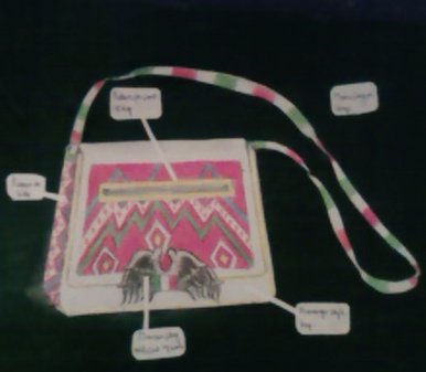 Jalisco inspired messenger bag