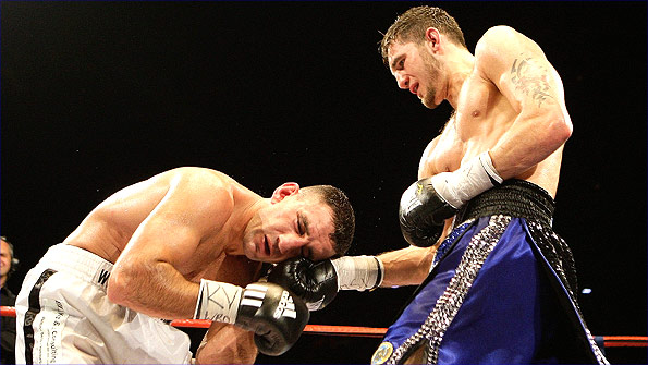 Nathan Cleverly (right) and Karo Murat