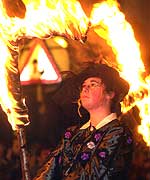 Part of the torchlight procession