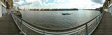 A view from Limehouse of the River Thames