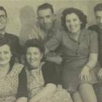 Left to Right - Back, Hughie Mitchell, Johnny Byrne, Elizabeth and Edwin Grosvenor - Front, Eve Byrne, Doris Mitchell. Circa 1941