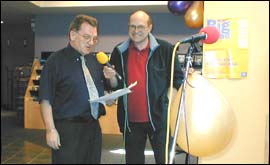Trevor Dann broadcasts at breakfast