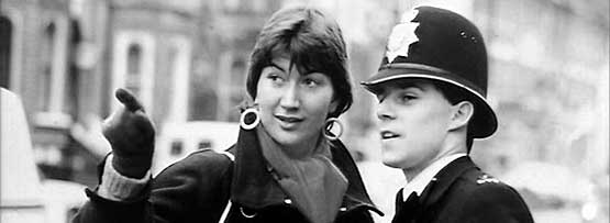 A woman asking for directions