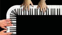 Piano keyboard logo