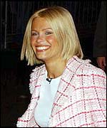 Melinda entering the Big Brother house