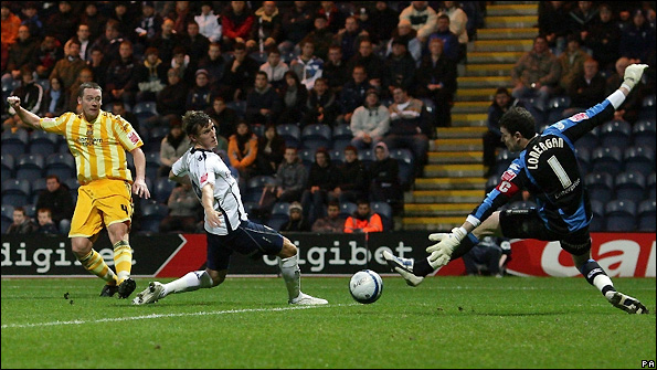 Kevin Nolan scores against Preston
