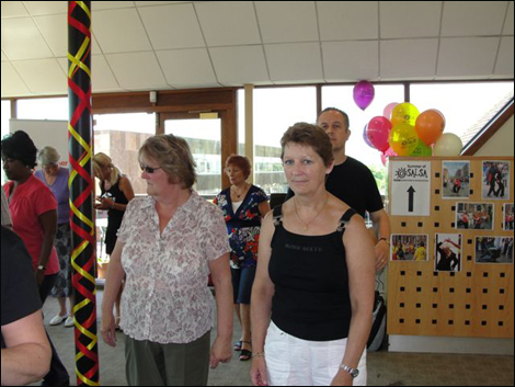 Salsa Dancing at the House of Fraser in Worcester