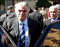 رفيق حريری لحظاتی قبل از انفجار