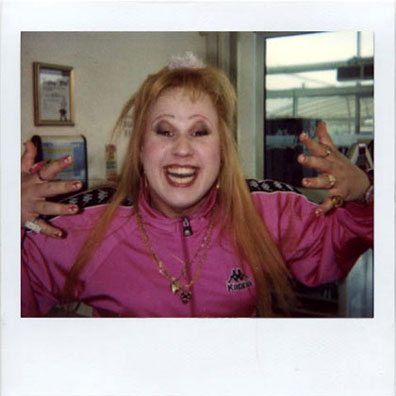 Matt Lucas make-up polaroid