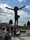 Image of the 'Risen Christ' in the grounds of St.James' Church, Medjugorje