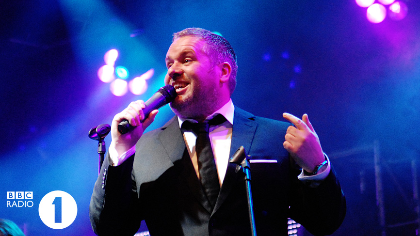 Chris Moyles on the main stage