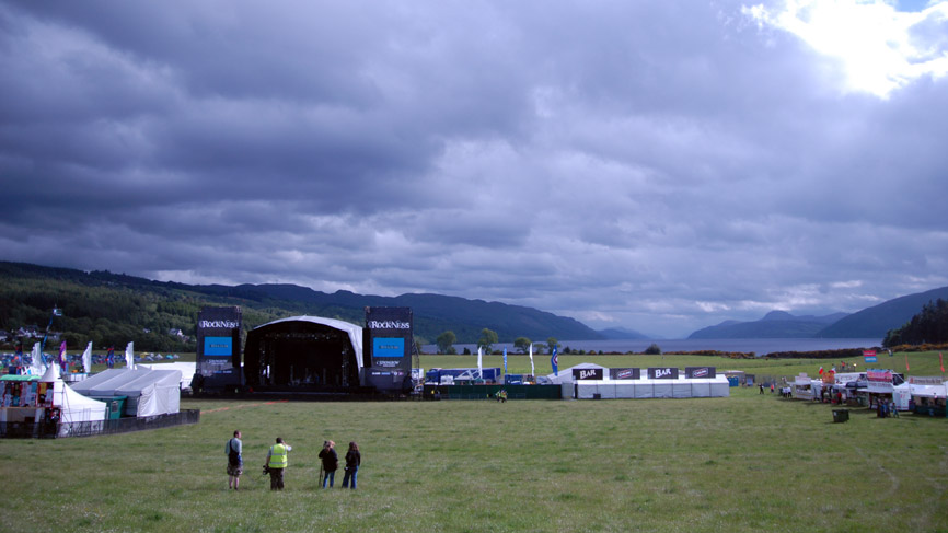 The main stage awaits the arrival of the masses