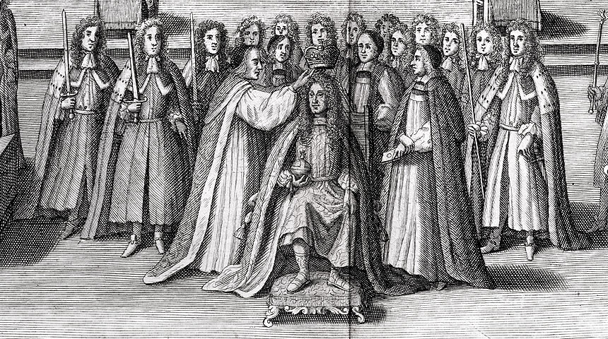 The coronation of James II in 1685 for which Purcell composed the anthem 'I was glad'