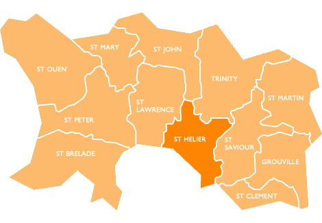 St Helier Map