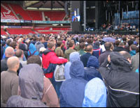 REM fans at the City Ground