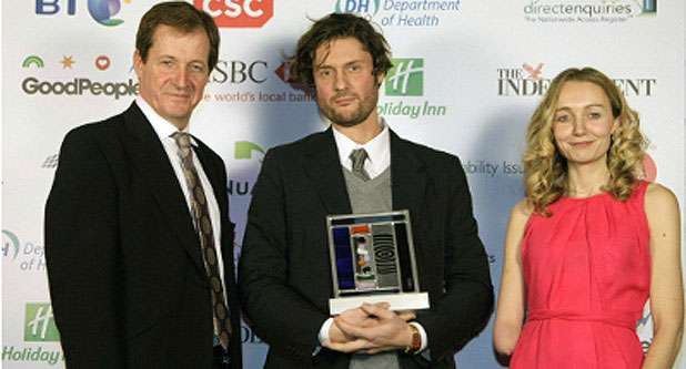 Alastair Campbell, Diederick Santer and Cerrie Burnell