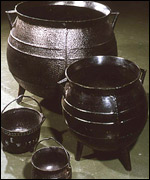 cooking pots made at Coalbrookdale