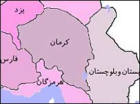 نقشه - استان کرمان 