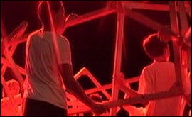 Students performing at the conference