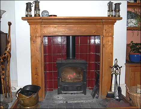 Caroline Poland's fireplace