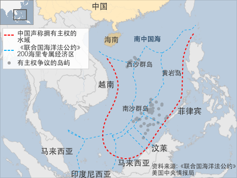 南中國海地圖